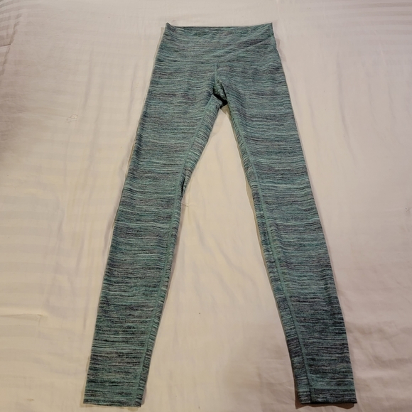 Lululemon | Wunder Under Hi-Rise Space Dye Camo Alberta Lake Fresh Teal Size 6 - Picture 3 of 10